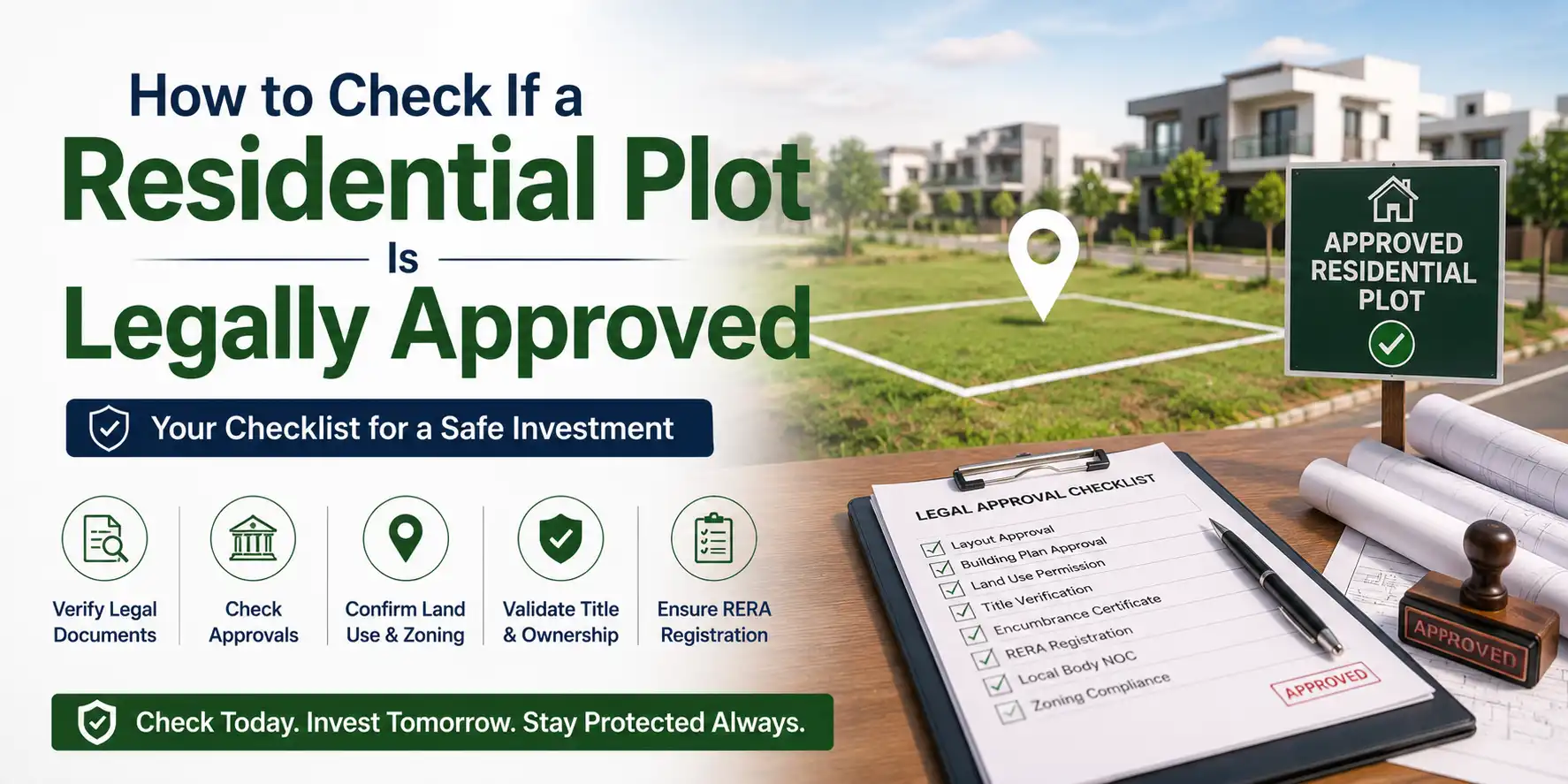 How to Check If a Residential Plot Is Legally Approved Before Buying